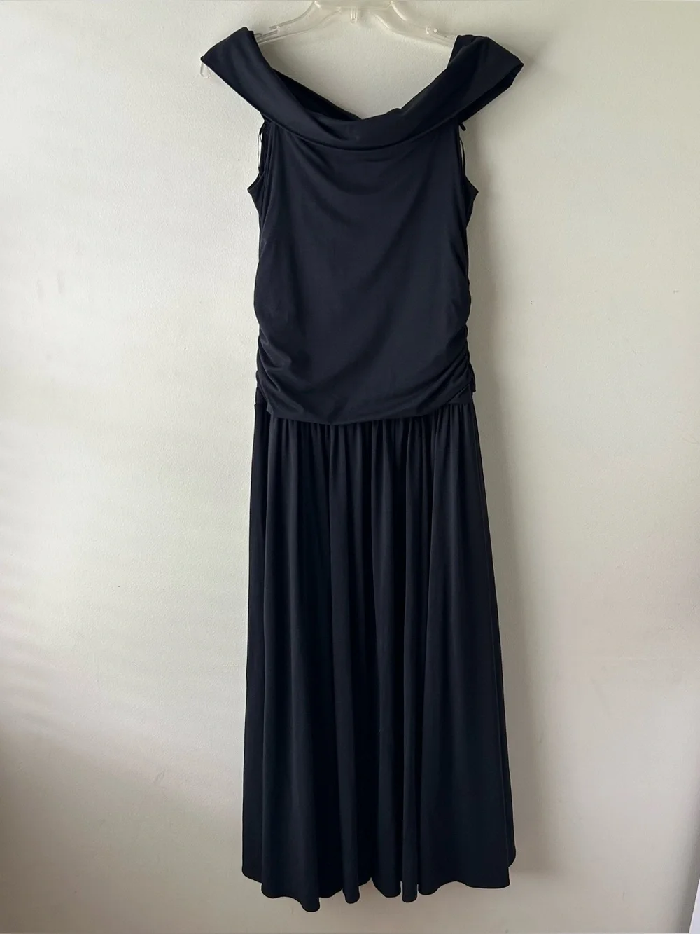 Abercrombie & Fitch Off-The-Shoulder Knit Maxi Dress Modal-Blend Collection L